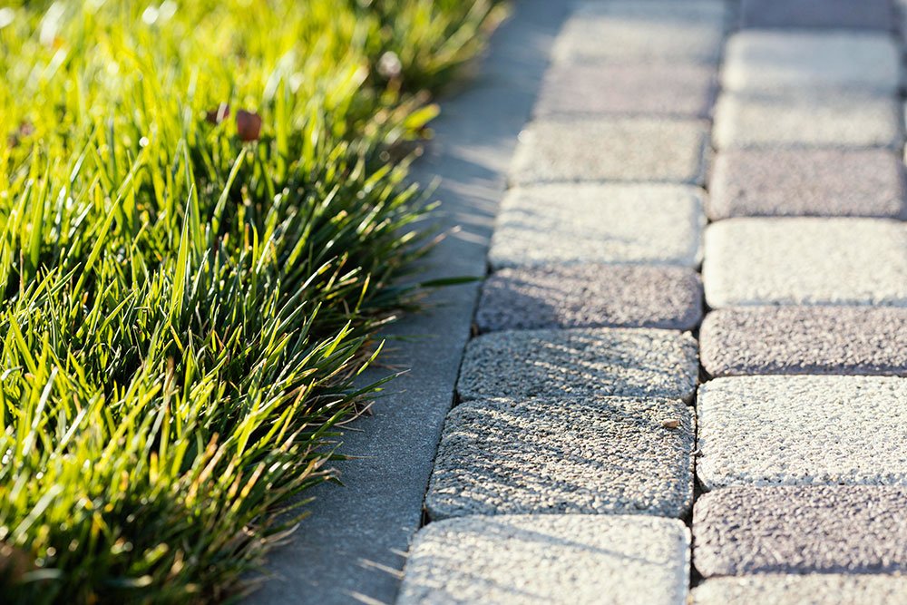 Ipswich garden landscaping stone pathway